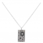 Sterling Silver 18 Inch Star Tarot Card Necklace