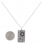 Sterling Silver 18 Inch Star Tarot Card Necklace