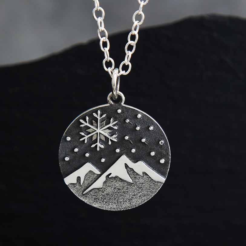 Wholesale Sterling Silver CZ Snowflake Necklace by Sosie Designs Jewelry