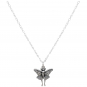 Sterling Silver Luna Moth 18 Inch Charm Necklace