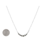 Sterling Silver Twisted Tapered Festoon Necklace with Dime