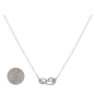 Sterling Silver Infinity Knot Festoon Necklace with Dime