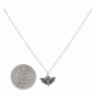 Sterling Silver Mini Bat Necklace with Dime