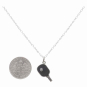 Sterling Silver Pickleball Paddle and Ball Necklace with Dime