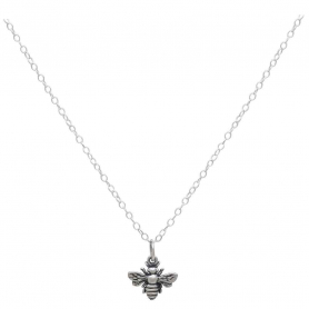 Sterling Silver 18 Inch Bee Necklace
