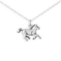 Nina Designs Sterling Silver Realistic Horse Necklace