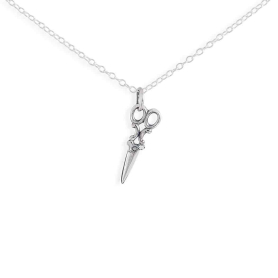 Sterling Silver Scissors Necklace