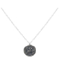 Sterling Silver Ancient Athena's Owl Coin Necklace Front View