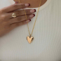 Bronze Heart Locket Necklace with Gold Fill Chain