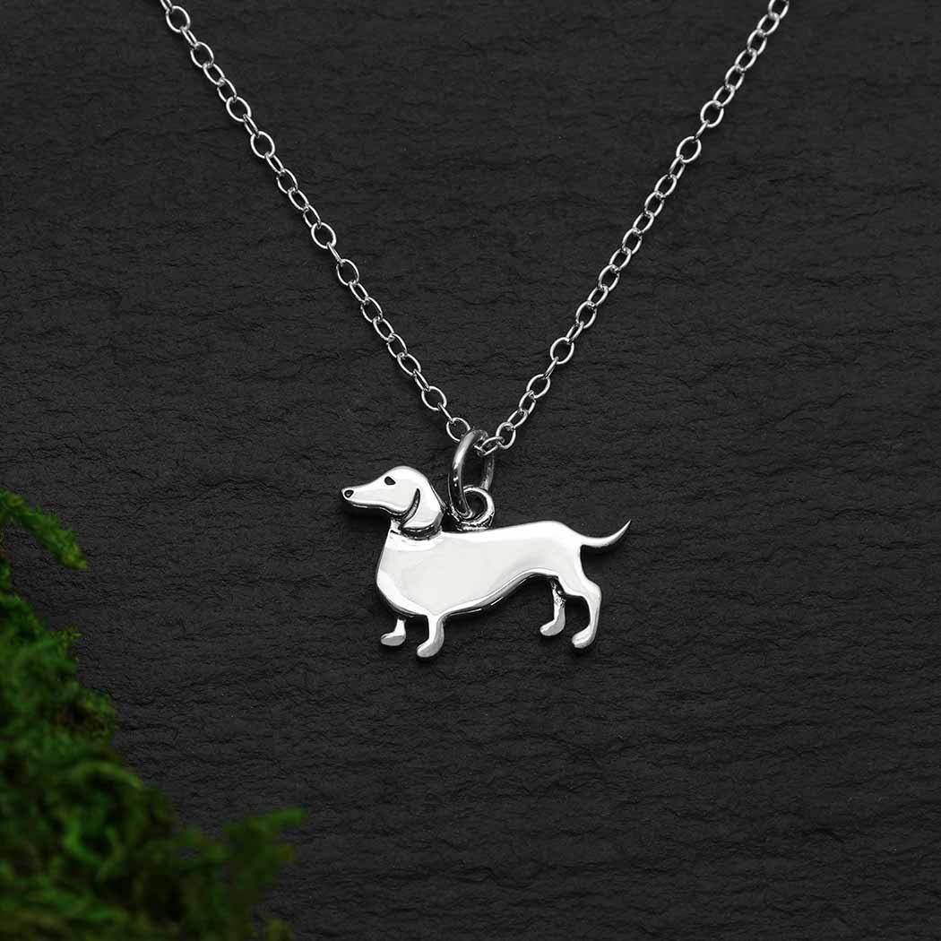 Dachshund Necklace / Wiener Dog Jewelry / Sausage Dog Pendant by Lola&cash  - Etsy