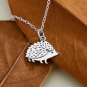 Sterling Silver 18 Inch Hedgehog Necklace