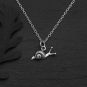 Sterling Silver 18 Inch Snail Charm Necklace