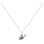 Sterling Silver 18 Inch Snail Charm Necklace