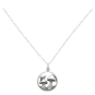 Sterling Silver Mushroom and Snail Necklace 18 Inch