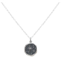 Sterling Silver Wax Seal North Star Necklace 18 Inch