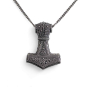 Sterling Silver Thors Hammer Necklace