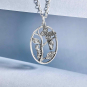 Sterling Silver Butterfly Metamorphosis Necklace