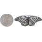 Sterling Silver Monarch Butterfly Brooch with Dime