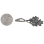 Sterling Silver Oak Leaf Brooch with Dime