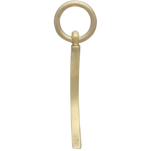 14K Gold Charm - Moon in Solid Gold