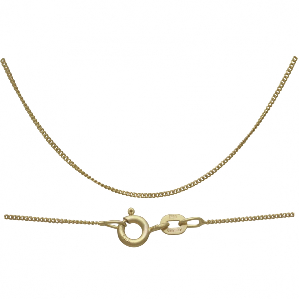 14K Solid Gold Delicate Chain - 18 inch