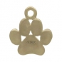 Solid 14K Gold - Paw Print Charm no Jumpring