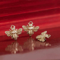 Solid 14K Gold bee charm