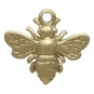  Solid 14K Gold - Small Bee Charm no Jumpring