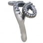 Sterling Silver Octopus Tentacle Adjustable Ring side