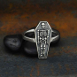 Sterling Silver Skeleton Coffin Ring