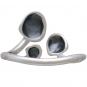 Sterling Silver Adjustable Three Mushroom Ring