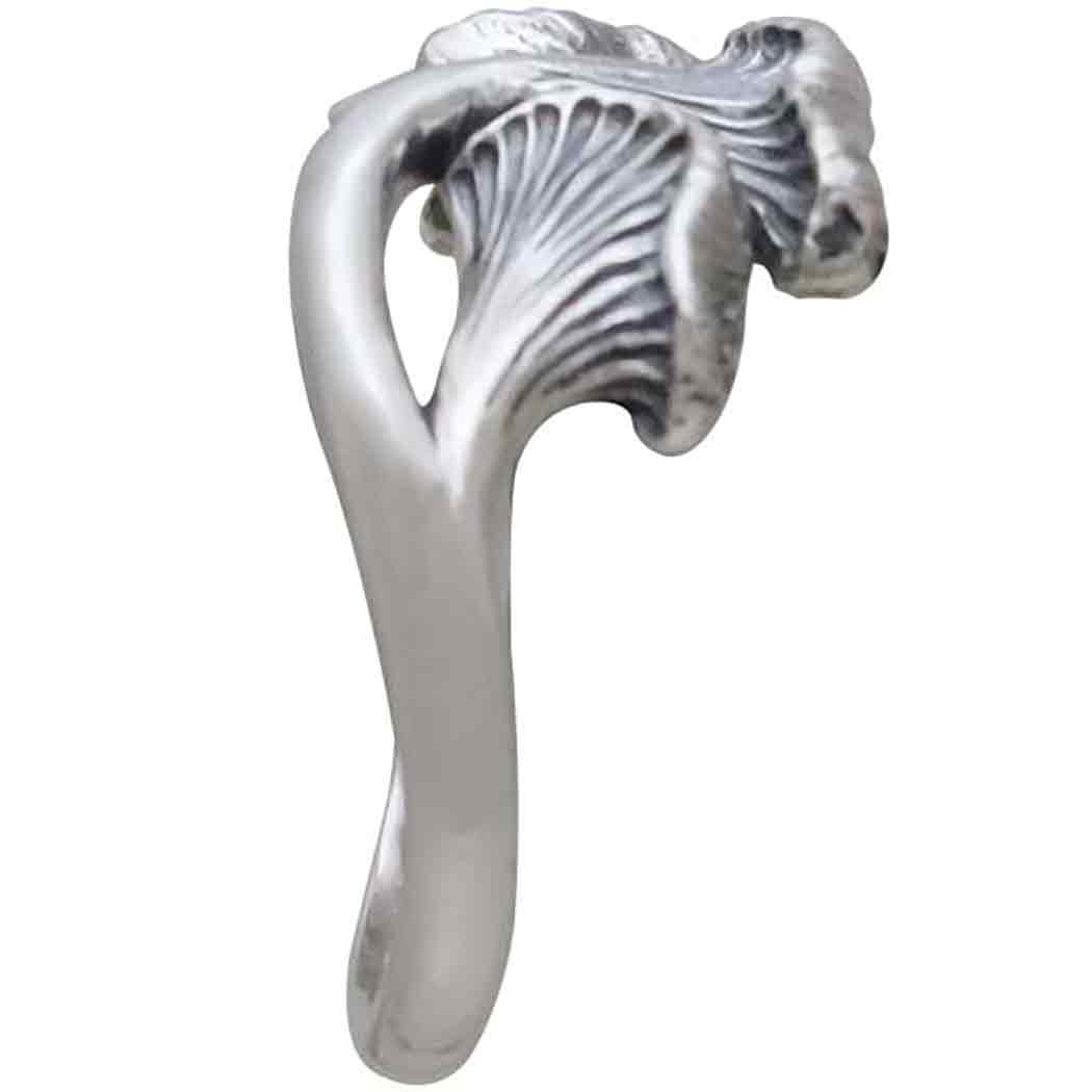 Sterling Silver Chanterelle Mushroom Ring