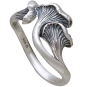 Sterling Silver Chanterelle Mushroom Ring white background