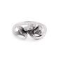 Sterling Silver Chanterelle Mushroom Ring white background