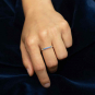 Sterling Silver Blue Ombre Nano Gem Ring