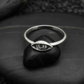 Sterling Silver Dimensional Eye Ring