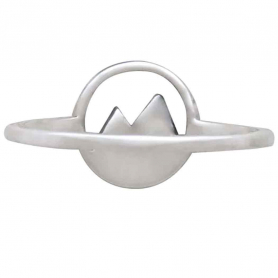 Sterling Silver Snow Capped Mountain Ring