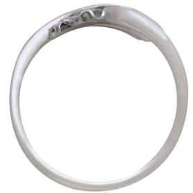 Sterling Silver Adjustable Ginkgo Leaf Ring