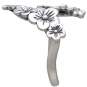 Sterling Silver Adjustable Cherry Blossoms Ring