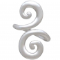 Sterling Silver Swirl Adjustable Ring