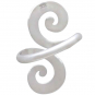 Sterling Silver Swirl Adjustable Ring