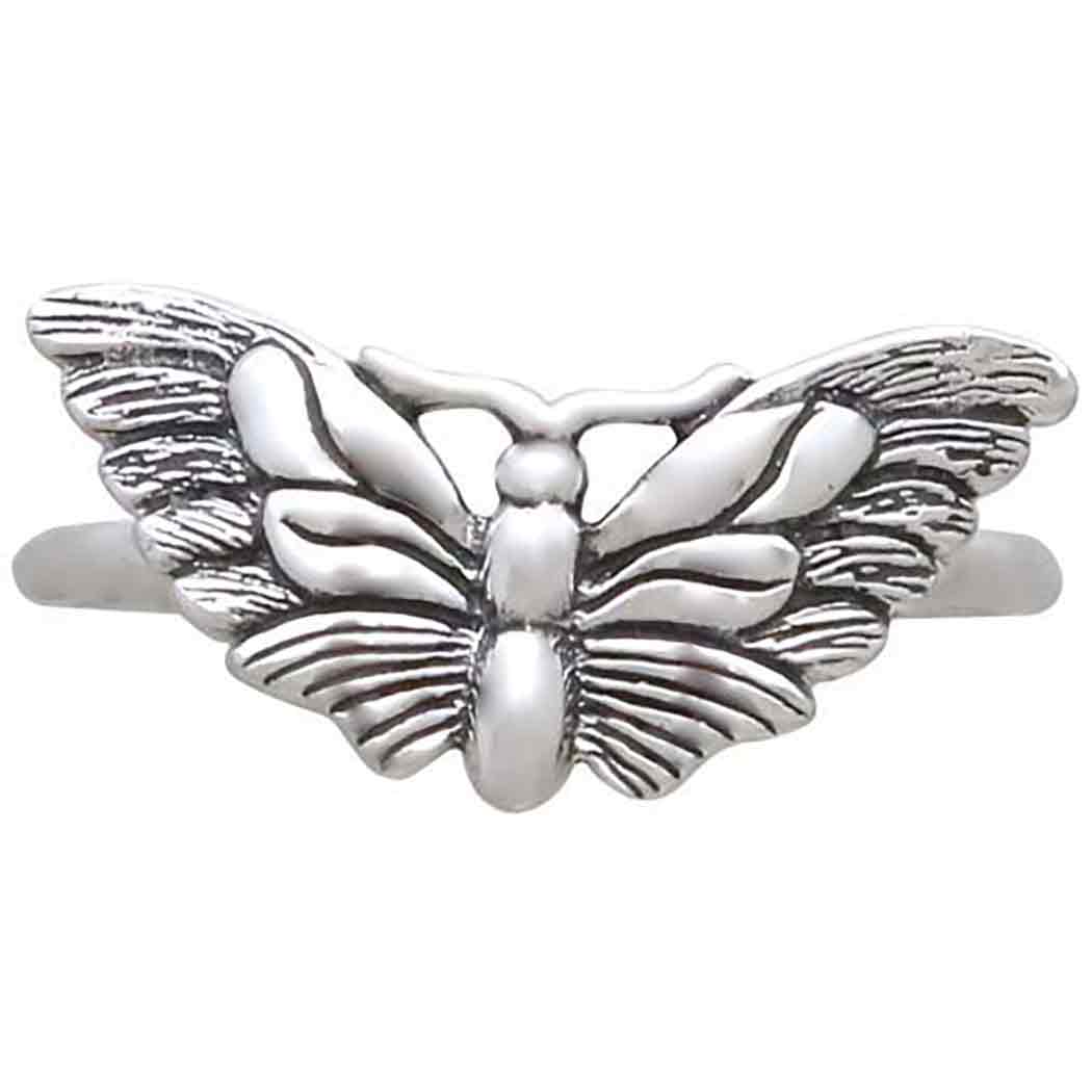 Sterling Silver Moth Ring