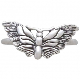 Sterling Silver Moth Ring
