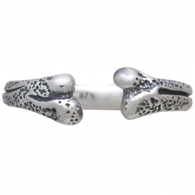 Sterling Silver Adjustable Bone Ring