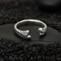 Sterling Silver Adjustable Bone Ring