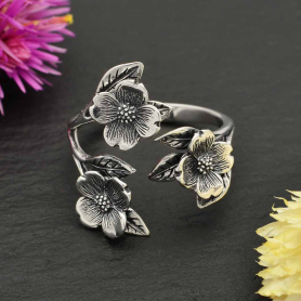 Nina Designs Sterling Silver Dogwood Flower
