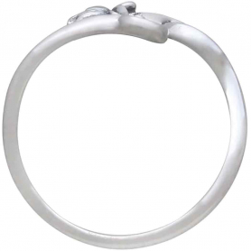 Sterling Silver Adjustable Lotus Ring