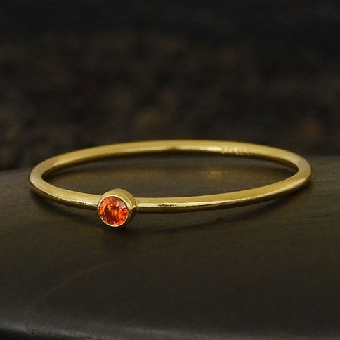 Gold Filled Ring - Birthstone Ring - July
