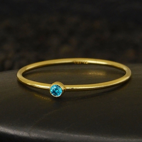 Gold Filled Ring - Birthstone Ring - September