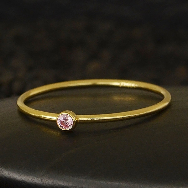 Gold Filled Ring - Birthstone Ring - October